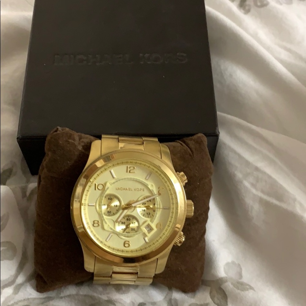 Michael Kors Gold Stainless Steel Chronograph Watch